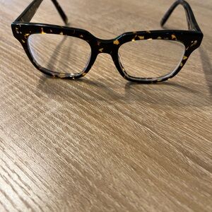 Warby Parker Winston Black Oak Tortoise Glasses Frames